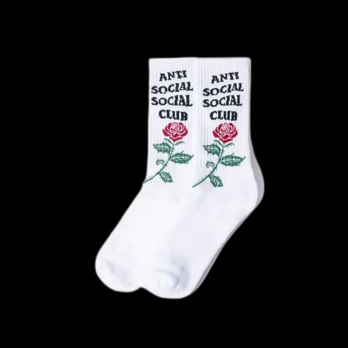 Anti Social Social Club Club Broken Ankle Socks White