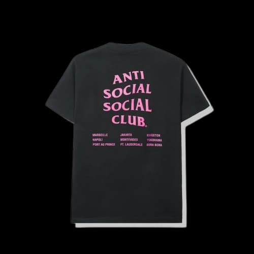 Anti Social Social Club Club Med Tee Black