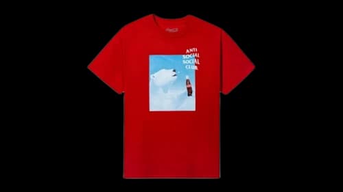 Anti Social Social Club Coca-Cola PB Snowflake Tee Red