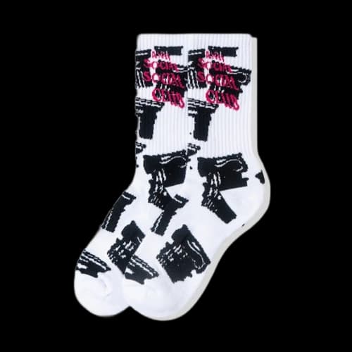 Anti Social Social Club Collapse Socks White
