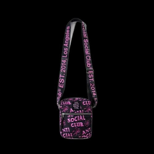 Anti Social Social Club Coral Crush Side Bag Black
