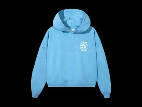 Anti Social Social Club Cozy Oversized Hoodie Blue