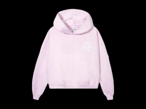 Anti Social Social Club Cozy Oversized Hoodie Pink