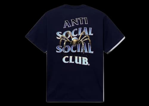 Anti Social Social Club Crawl To Me Tee Navy
