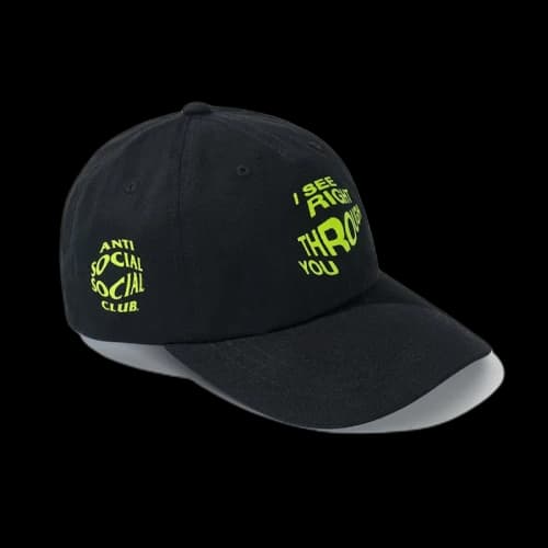 Anti Social Social Club Crystal Clear Cap Black