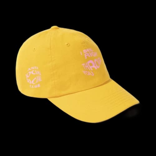 Anti Social Social Club Crystal Clear Cap Gold