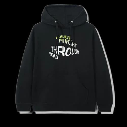 Anti Social Social Club Crystal Clear Hoodie Black