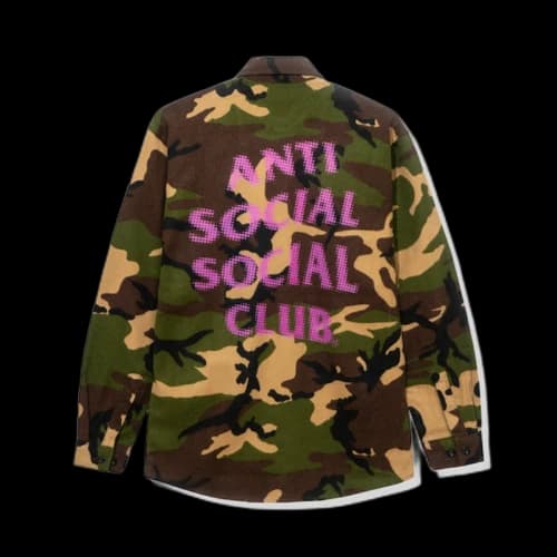 Anti Social Social Club Dialtone Flannel Camo