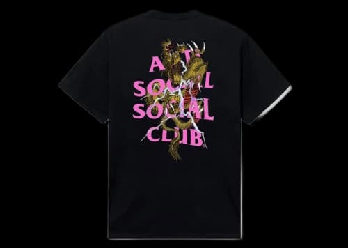 Anti Social Social Club Double Dragon 2 Tee Black