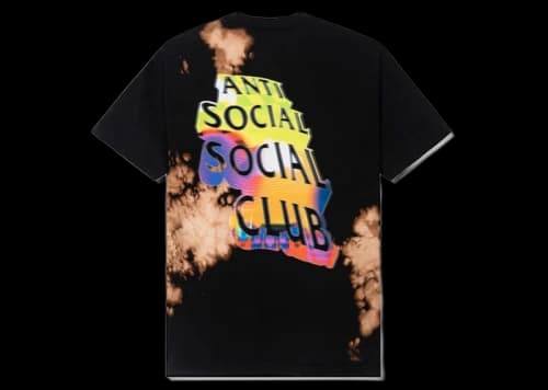 Anti Social Social Club Entheogen Tie Dye Tee Black