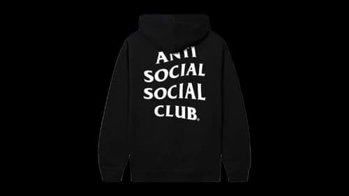 Anti Social Social Club Exit Hoodie Black