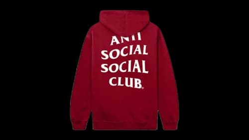 Anti Social Social Club Exit Hoodie Red