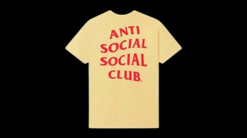 Anti Social Social Club Exit Tee Yellow