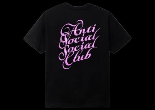Anti Social Social Club Eyelash Tee Black
