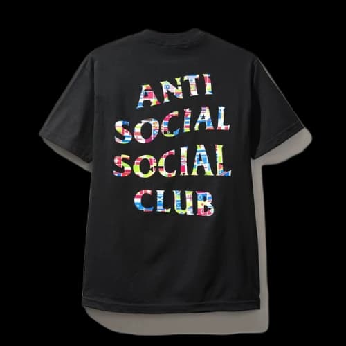 Anti Social Social Club Flag Tee Black