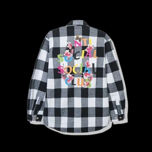 Anti Social Social Club Frantic Flannel White