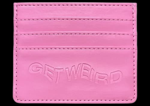 Anti Social Social Club Get Weird Card Holder Pink