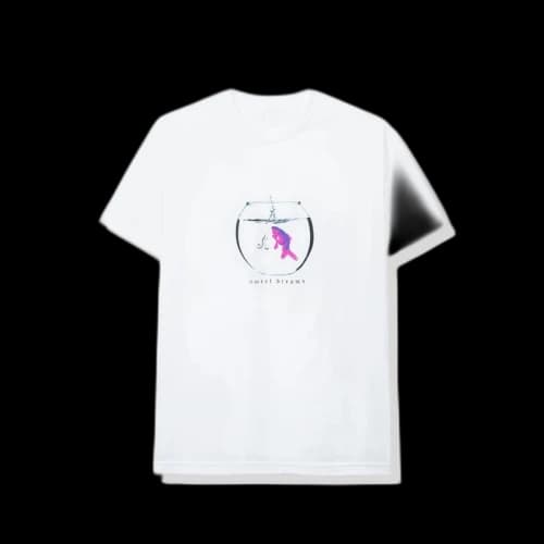 Anti Social Social Club Glitter Tee White
