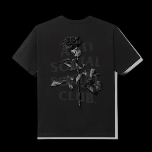 Anti Social Social Club Hell O Rose T-shirt Black