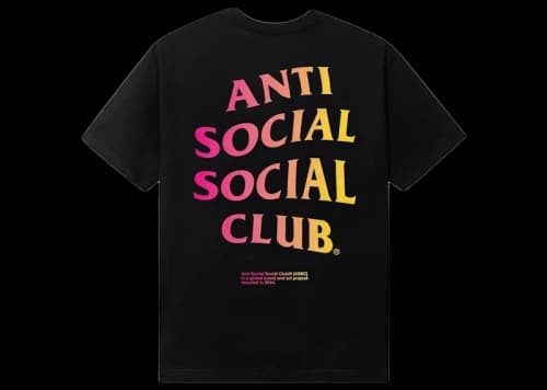 Anti Social Social Club Indoglo Tee Black