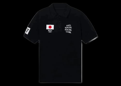 Anti Social Social Club Japan Polo Black
