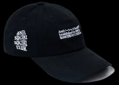 Anti Social Social Club Kaburosai Cap Black