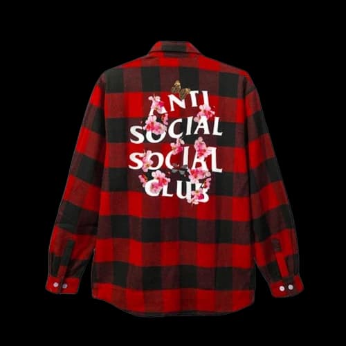 Anti Social Social Club Kkoch Flannel Black/Red