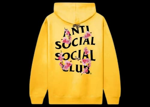 Anti Social Social Club Kkotch Hoodie Yellow