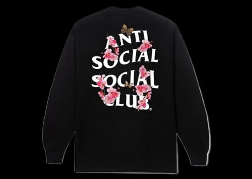 Anti Social Social Club Kkotch Long Sleeve Black
