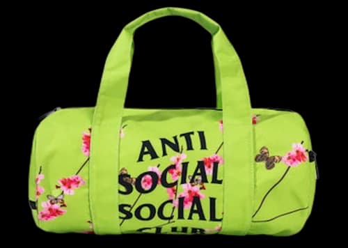 Anti Social Social Club Kkotch Side Duffel Bag Neon