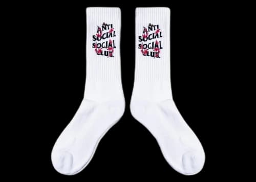 Anti Social Social Club Kkotch Socks White