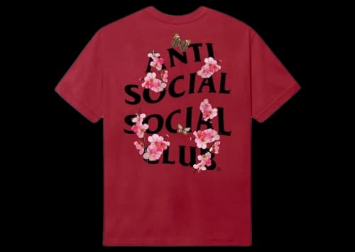 Anti Social Social Club Kkotch Tee Maroon