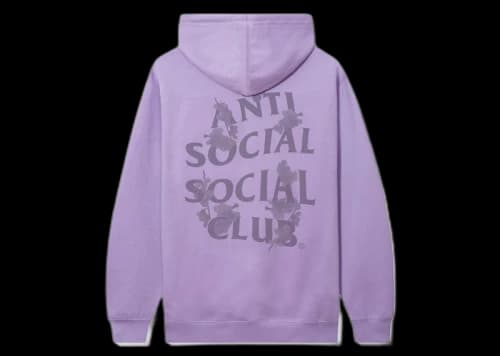 Anti Social Social Club Kkotch Tonal Hoodie Plum