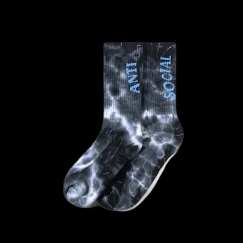 Anti Social Social Club Melted Hearts Socks Black
