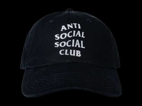 Anti Social Social Club Mind Games Glitter Cap Black