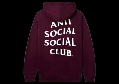 Anti Social Social Club Mind Games Hoodie Maroon