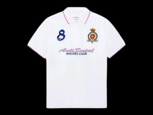 Anti Social Social Club Monegasque Polo T-shirt White
