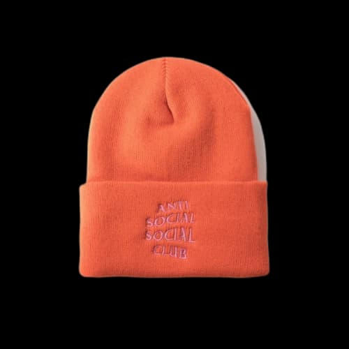 Anti Social Social Club Mr. Bean Knit Cap (FW19) Orange