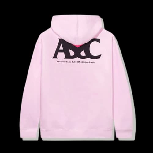 Anti Social Social Club Negative Space Hoodie Pink