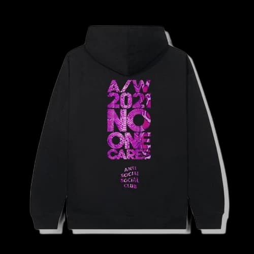 Anti Social Social Club NO1 Curr Hoodie Black