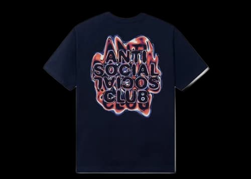 Anti Social Social Club Oil Slick Tee Navy