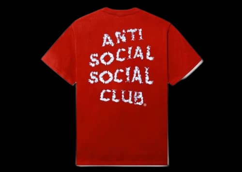 Anti Social Social Club Partly Cloudy Tee Red