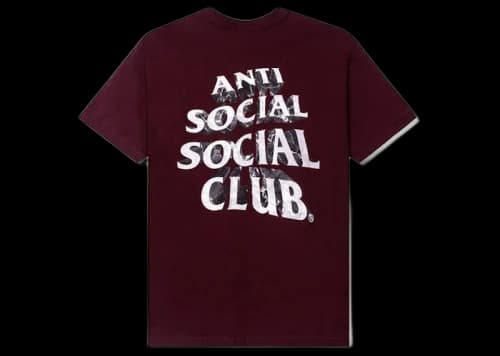 Anti Social Social Club Phaneritic Tee Burgundy