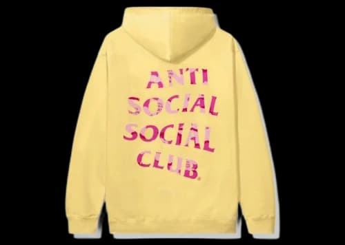 Anti Social Social Club Plain Sight Hoodie Yellow