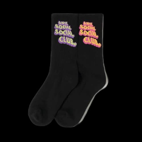 Anti Social Social Club Pop Up Socks Black