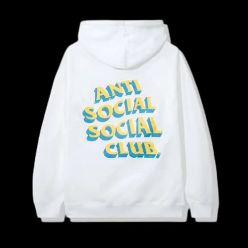 Anti Social Social Club Popcorn Hoodie White
