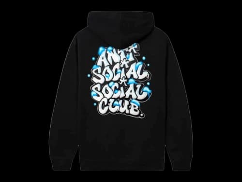 Anti Social Social Club Powder Hoodie Black