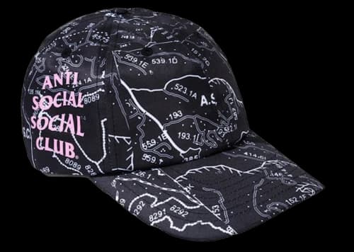 Anti Social Social Club Quest For Love Cap Black