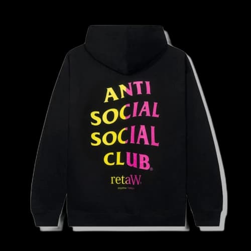 Anti Social Social Club retaW Hoodie Black