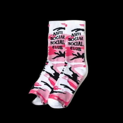 Anti Social Social Club Russia Socks Pink Camo